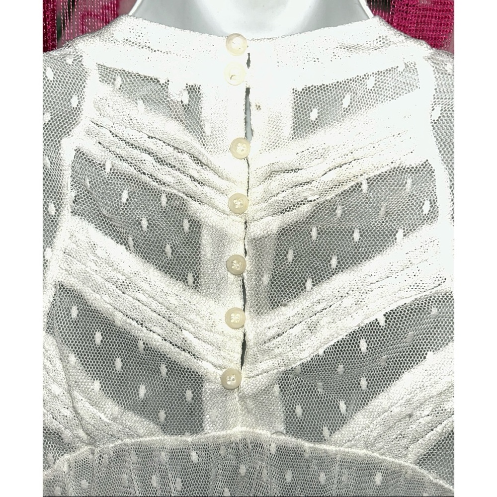 🤍 Free People Mesh Boho Top - Picture 7 of 7